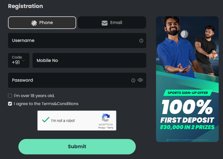 CricketBook Registration
